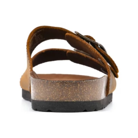 New in Box Mountain Sole Ladies Double Buckle Leather Sandal Size 11M - Picture 4 of 8